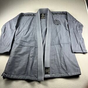 Sanabul Essentials Jiu Jitsu Gi Top Grey A3 BJJ Kimono Jacket Martial Arts